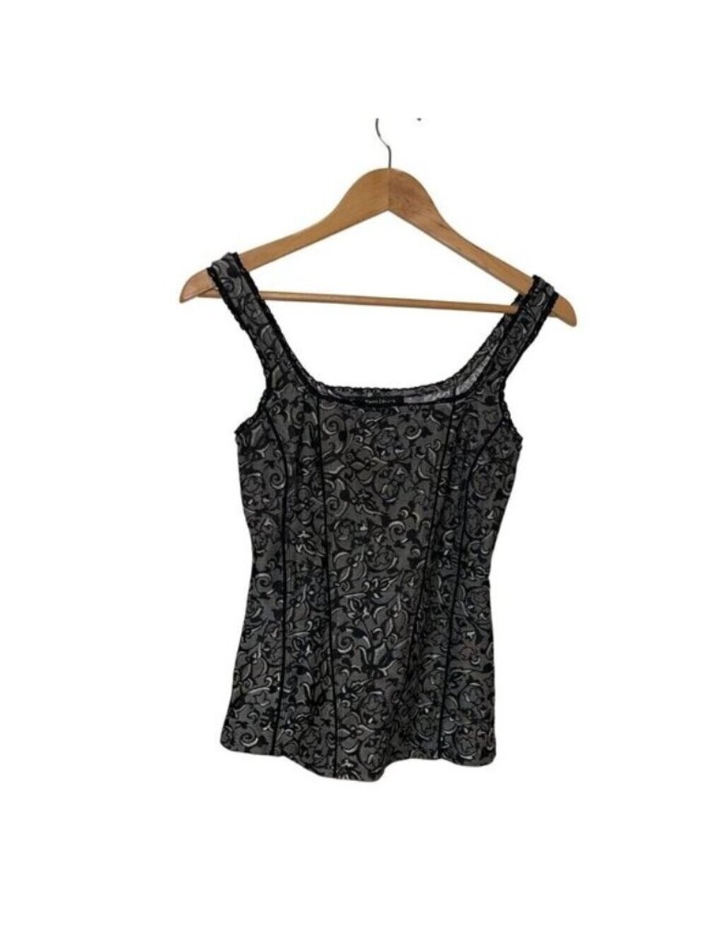 Y2k White House Black Market Cotset Style Lace Floral Camisole Top XS